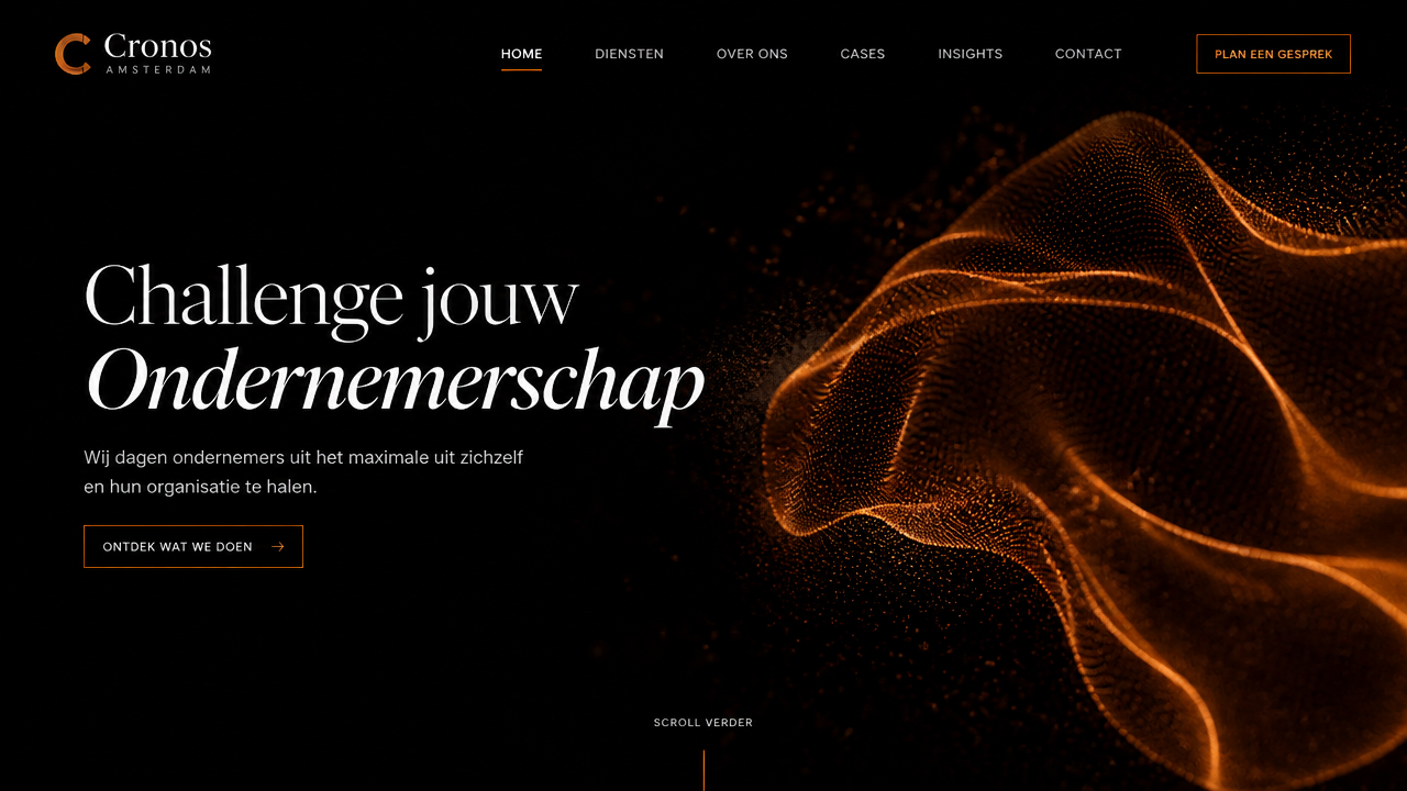 Cronos Amsterdam — website screenshot