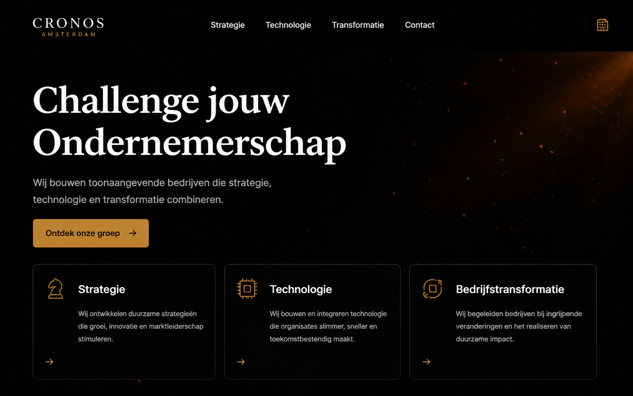 Cronos Amsterdam — desktop