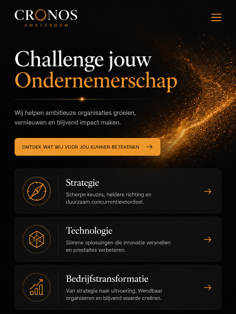 Cronos Amsterdam — tablet