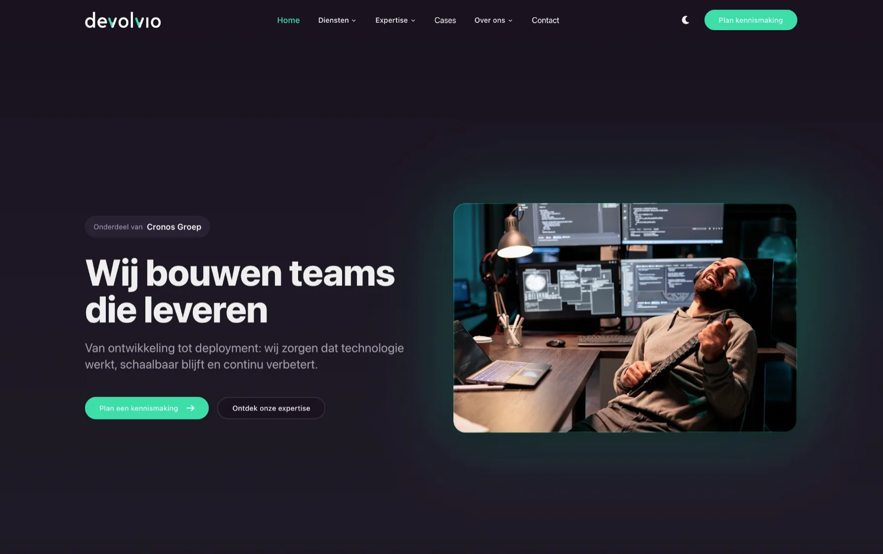 Devolvio — website screenshot