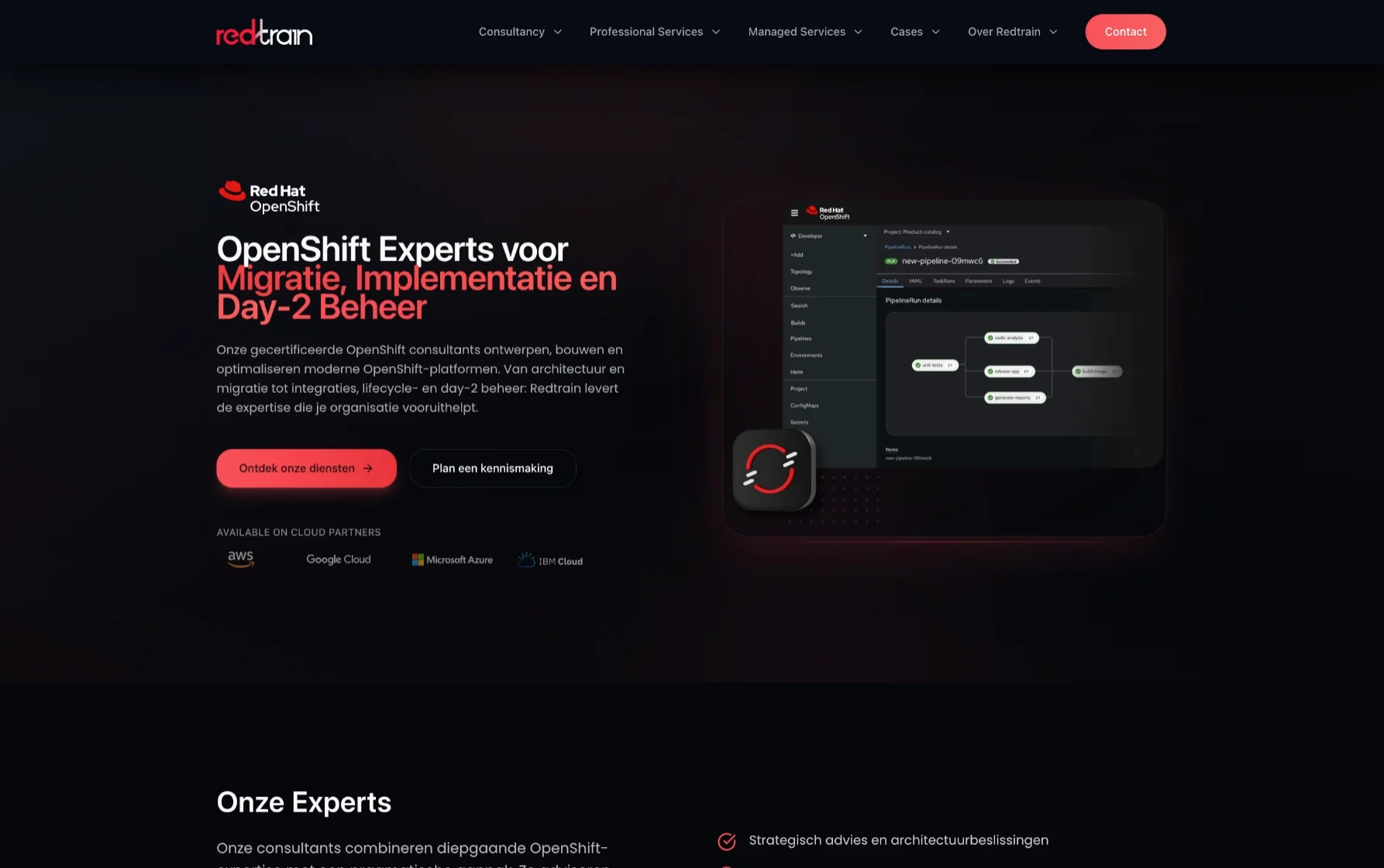 RedTrain — website screenshot