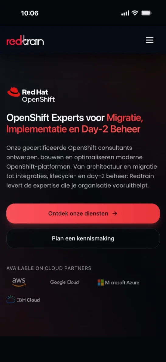 RedTrain — mobile