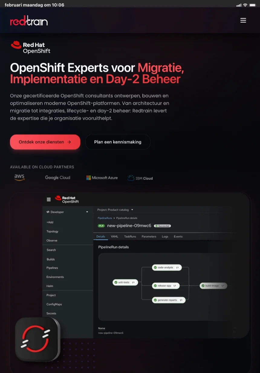 RedTrain — tablet