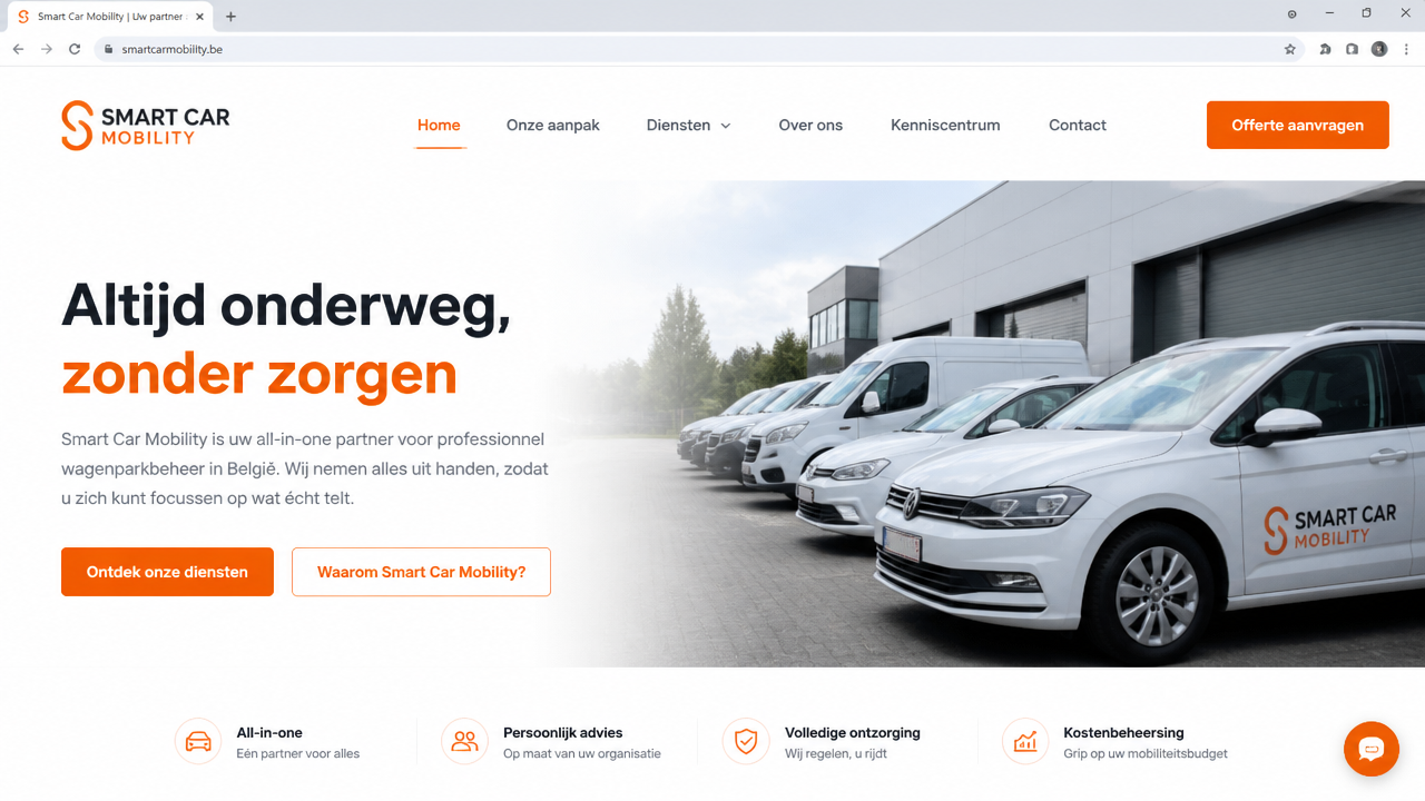 Smart Car Mobility — website screenshot